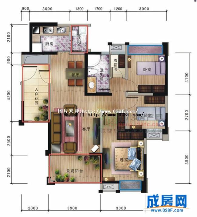 新里柏仕公馆户型图,点击放大