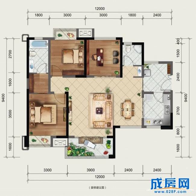 东山领地户型图,点击放大