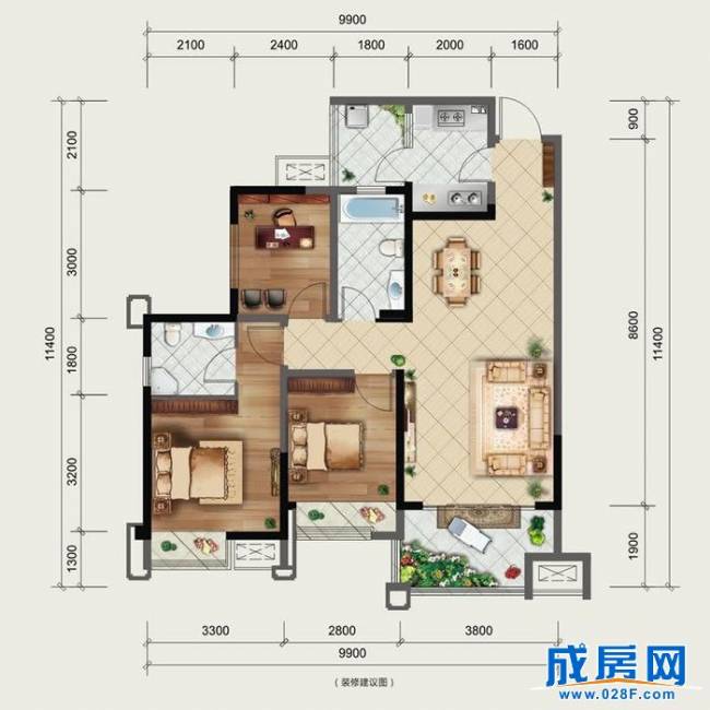 东山领地户型图,点击放大