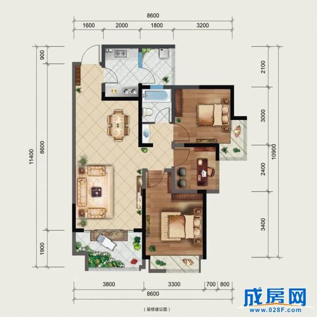 东山领地户型图,点击放大