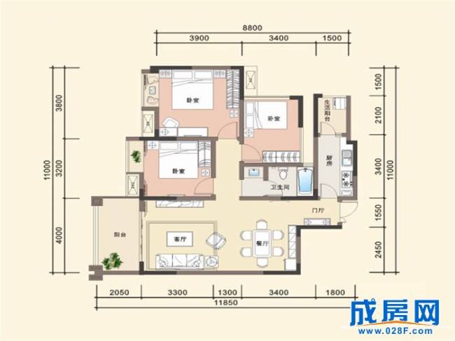 新双城户型图,点击放大