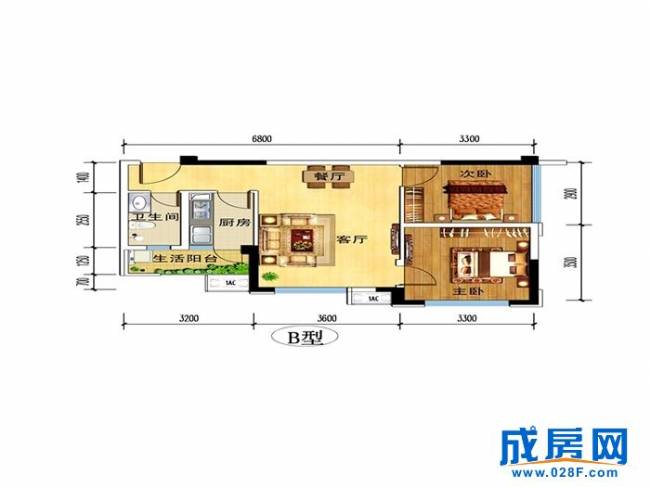 华腾舒云居户型图,点击放大