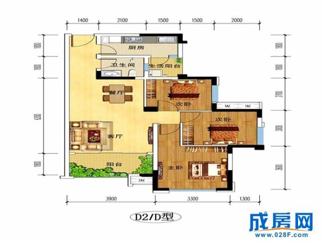 华腾舒云居户型图,点击放大
