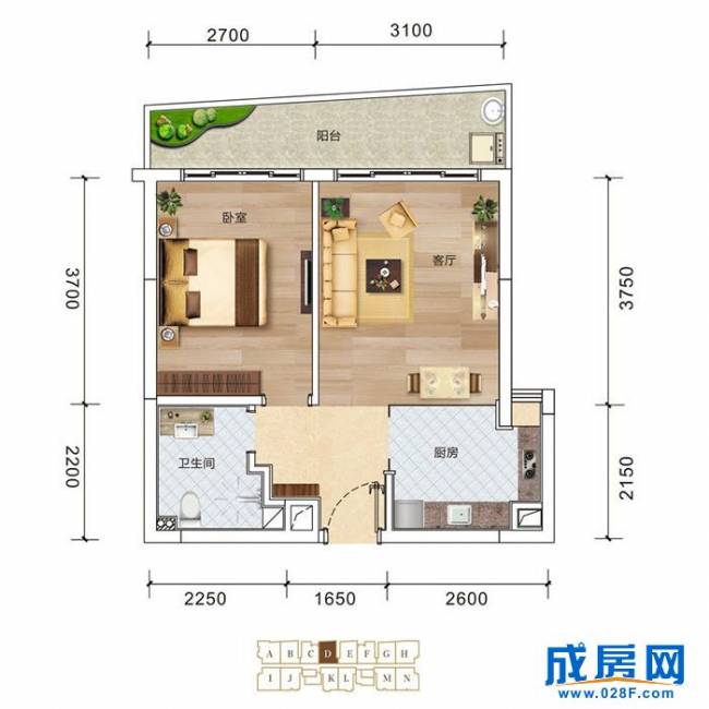 和贵蜜巢户型图,点击放大