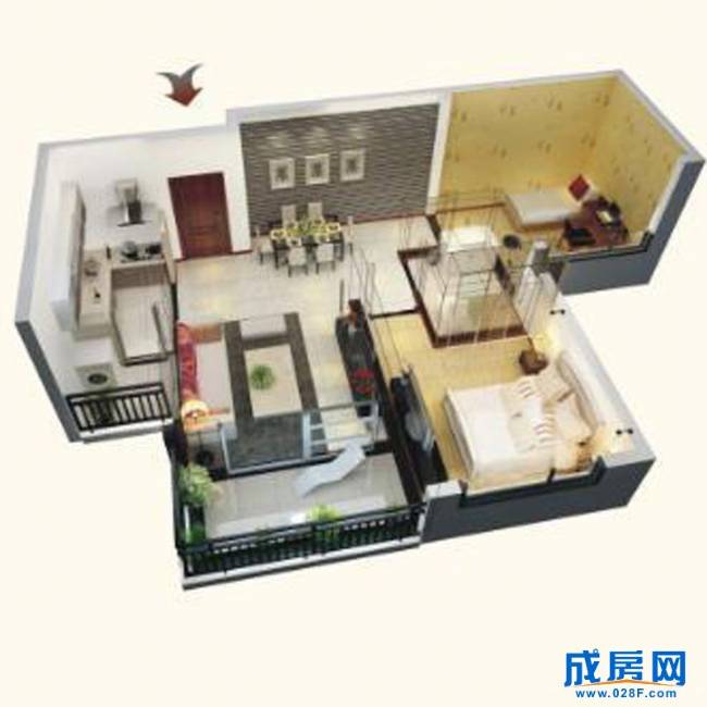 中房学府海棠户型图,点击放大