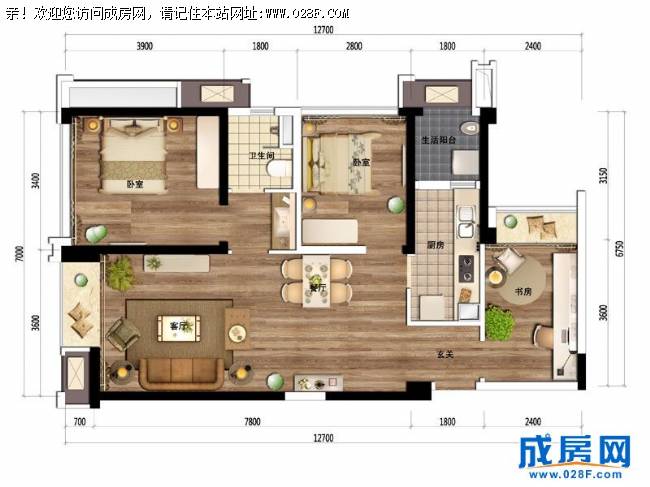 万科金域蓝岸户型图,点击放大