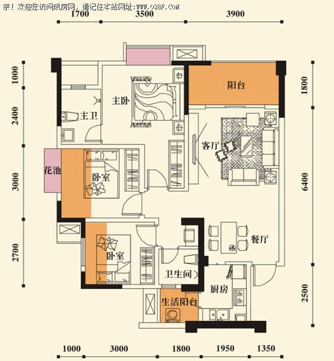 明信仕林府户型图,点击放大
