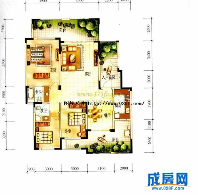 英郦庄园户型图,点击放大