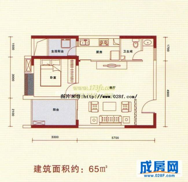 华府世家户型图,点击放大