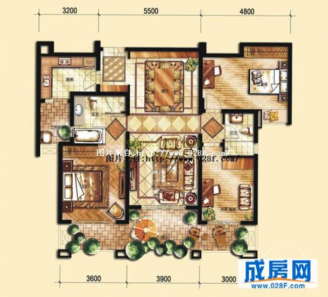 中海金沙府户型图,点击放大