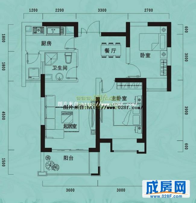 世茂花香首府户型图,点击放大