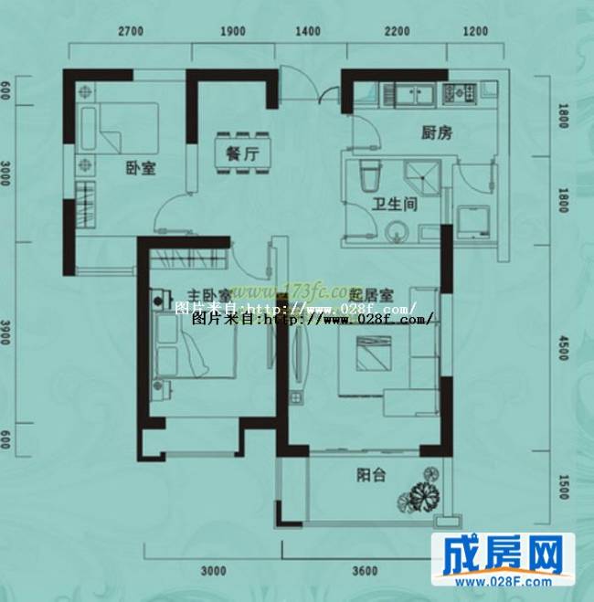 世茂花香首府户型图,点击放大