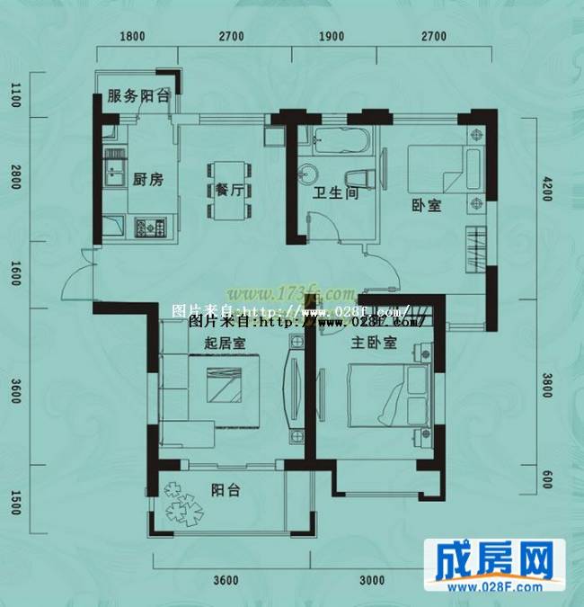 世茂花香首府户型图,点击放大