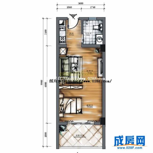 青城赵公驿户型图,点击放大