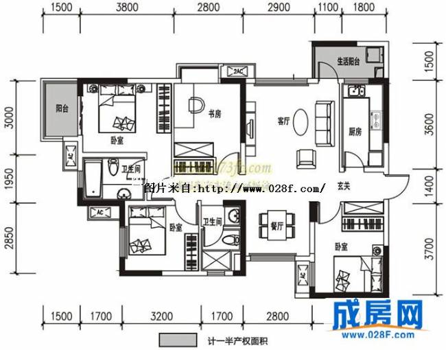 万科金色领域户型图,点击放大