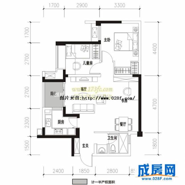 万科金色领域户型图,点击放大