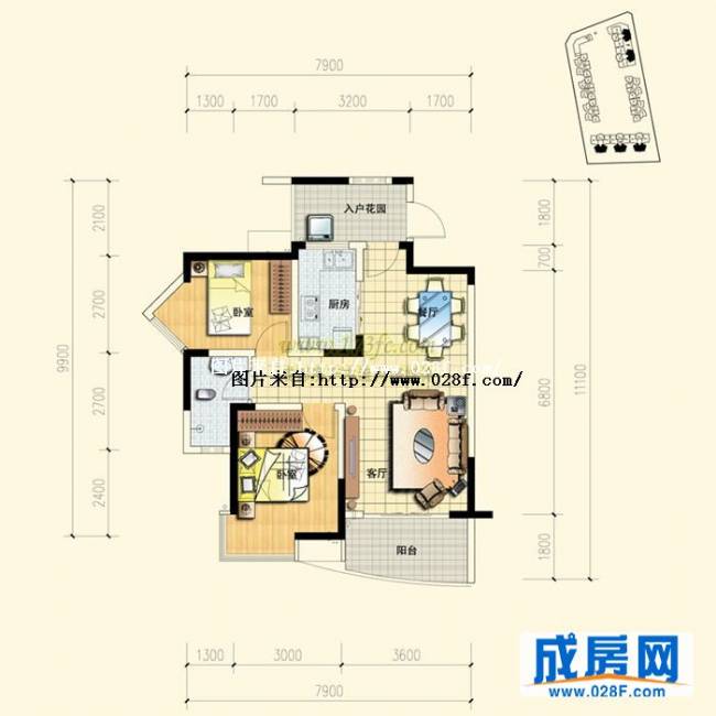 锦丽华庭户型图,点击放大