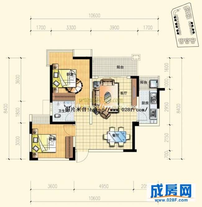 锦丽华庭户型图,点击放大