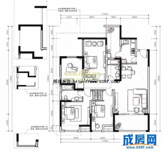 优品道墅二十一户型图,点击放大