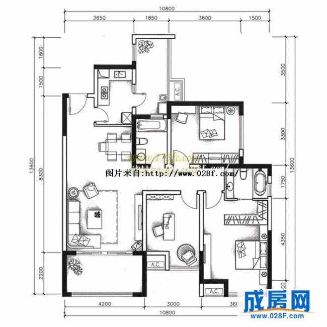 优品道墅二十一户型图,点击放大