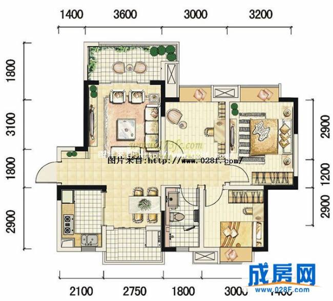 蓝光SOFA社区户型图,点击放大