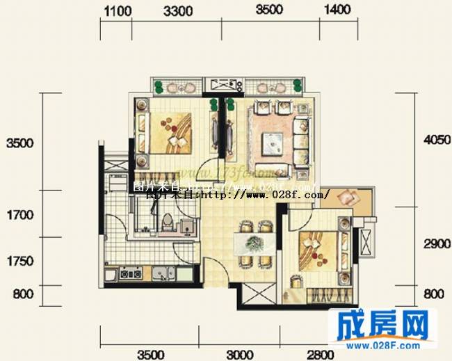 蓝光SOFA社区户型图,点击放大