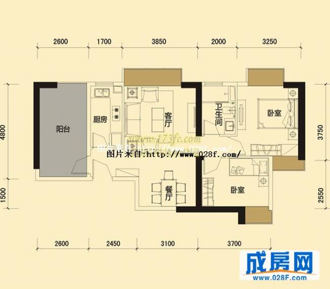 万通红墙国际户型图,点击放大