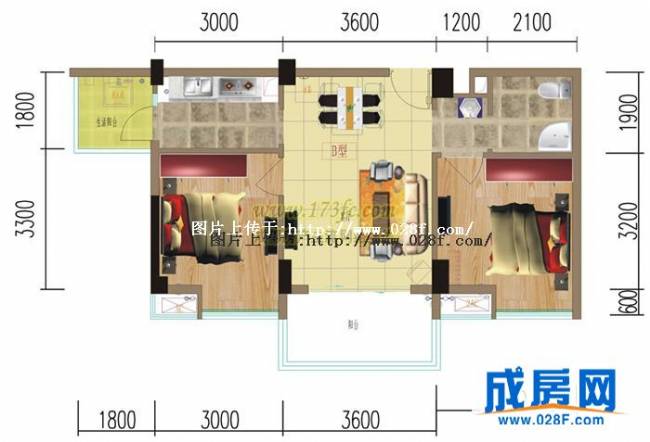双楠偶寓户型图,点击放大