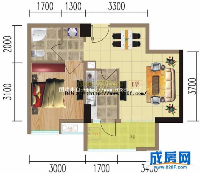 双楠偶寓户型图,点击放大