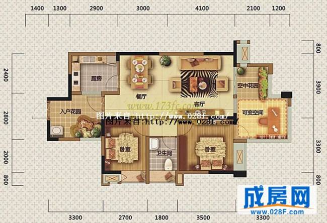 泰立观筑户型图,点击放大