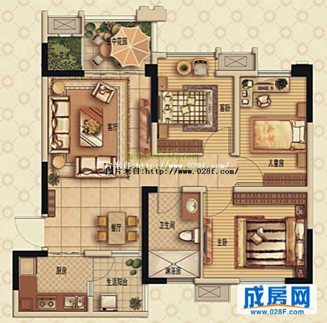 欧洲印象户型图,点击放大