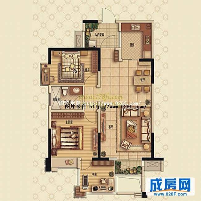 欧洲印象户型图,点击放大