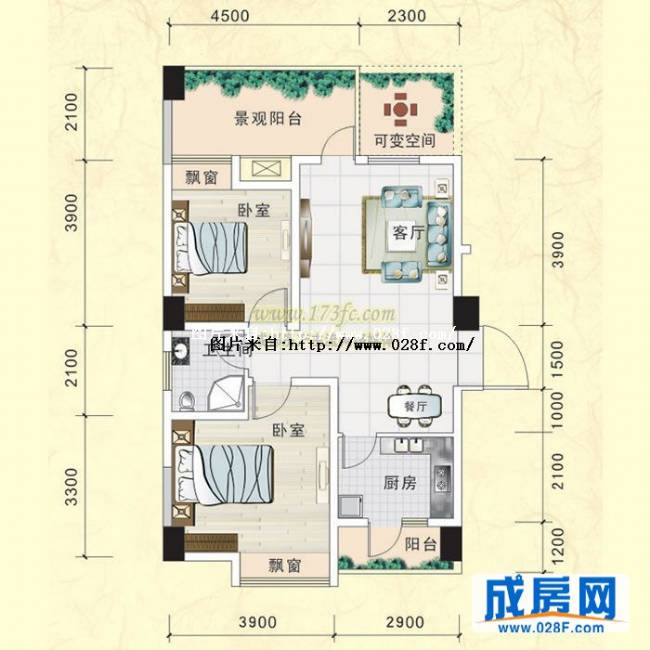 西区银座户型图,点击放大
