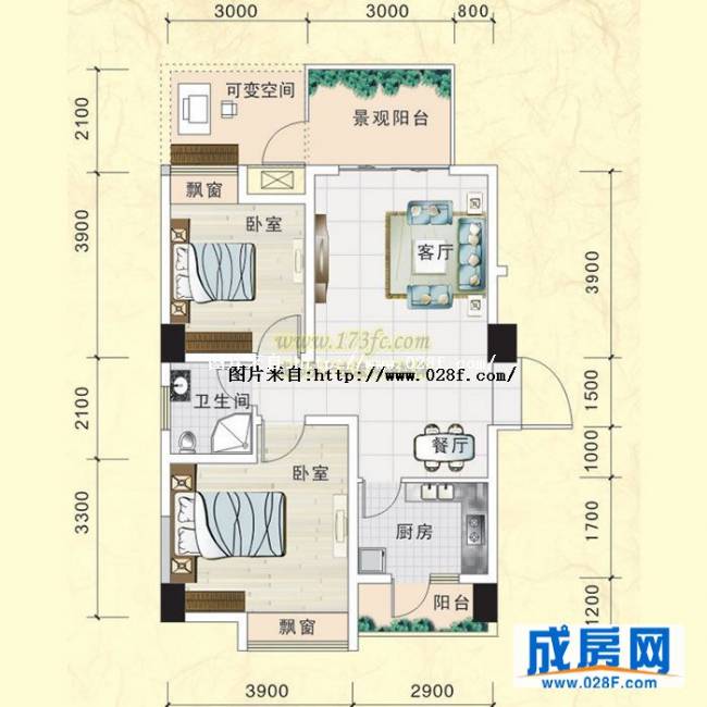 西区银座户型图,点击放大