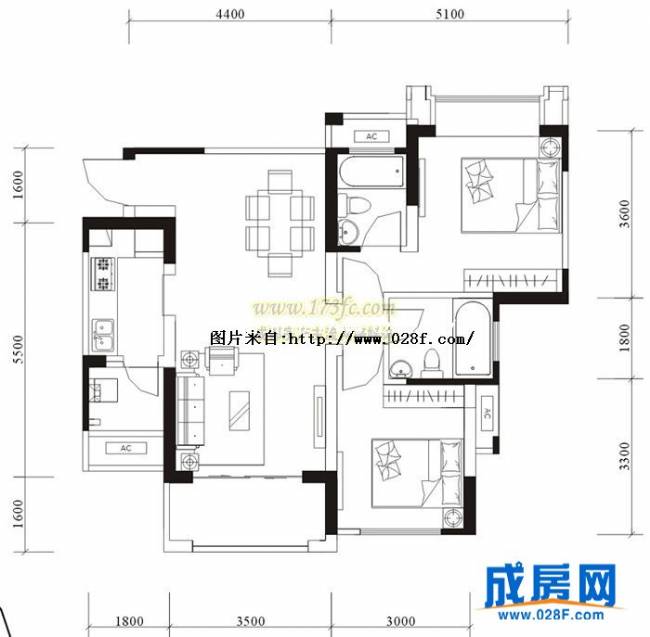 远洋朗郡户型图,点击放大