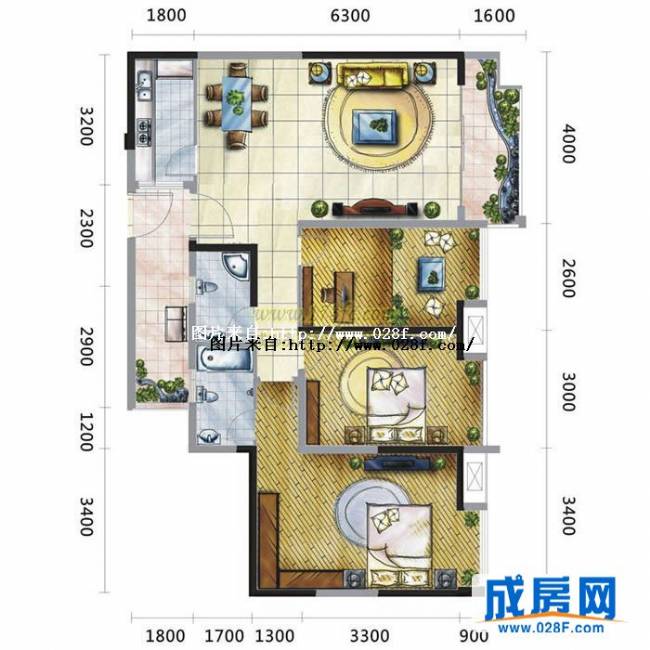 大王钰城户型图,点击放大