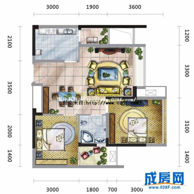 大王钰城户型图,点击放大