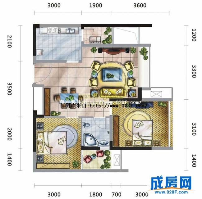 大王钰城户型图,点击放大