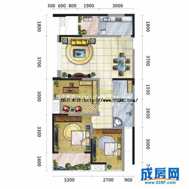 大王钰城户型图,点击放大