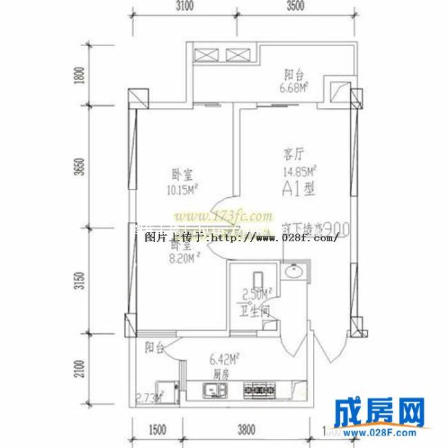 上城国际户型图,点击放大