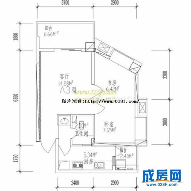 上城国际户型图,点击放大
