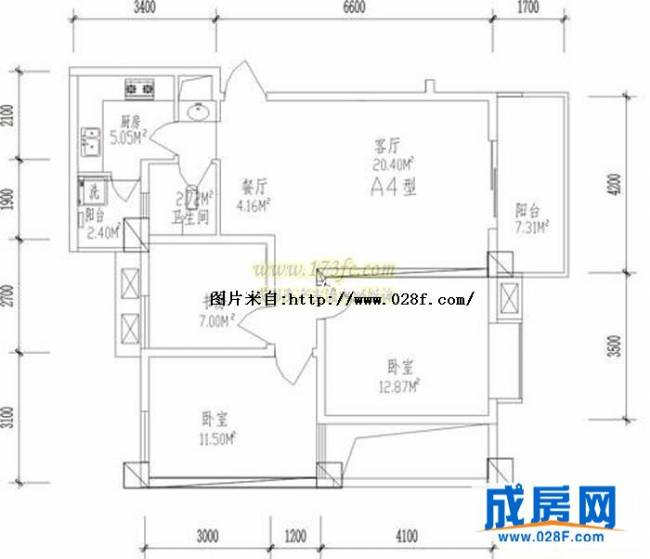 上城国际户型图,点击放大