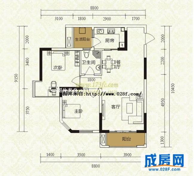 沙河上户型图,点击放大