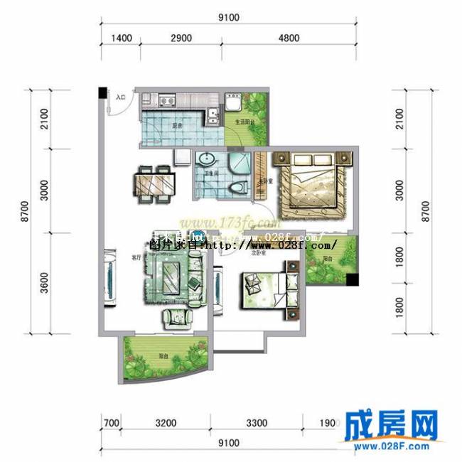 民生新干线户型图,点击放大