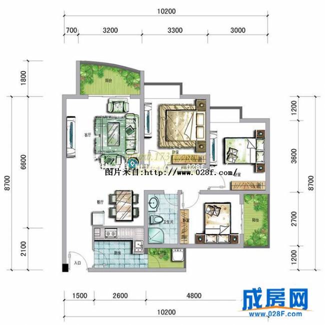 民生新干线户型图,点击放大