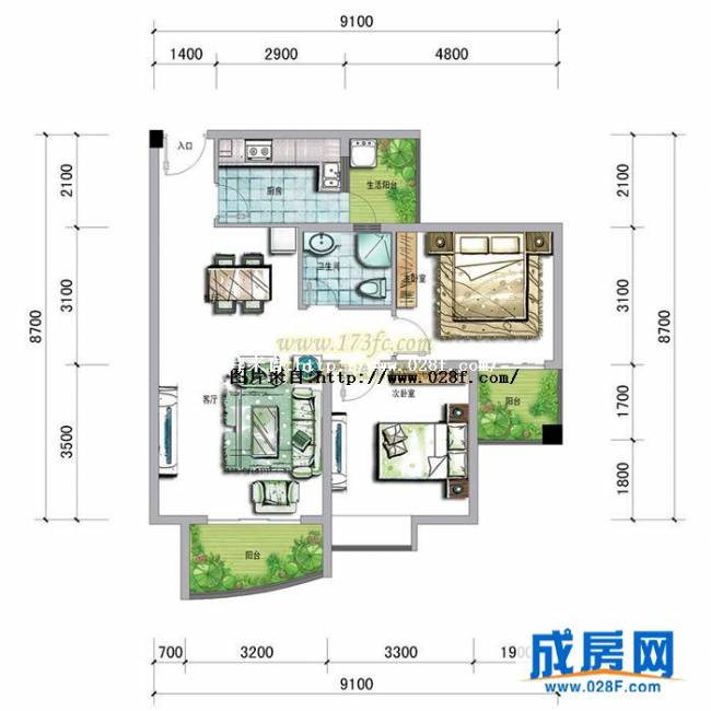 民生新干线户型图,点击放大