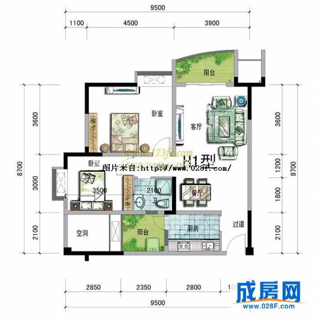 民生新干线户型图,点击放大