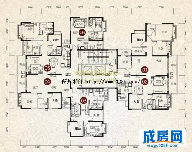 恒大名都户型图,点击放大