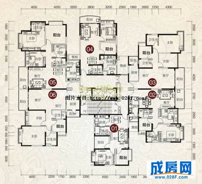 恒大名都户型图,点击放大