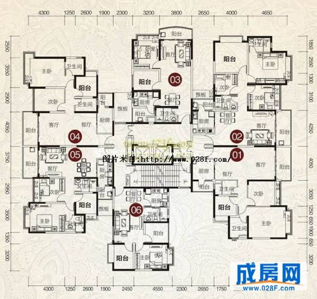 恒大名都户型图,点击放大